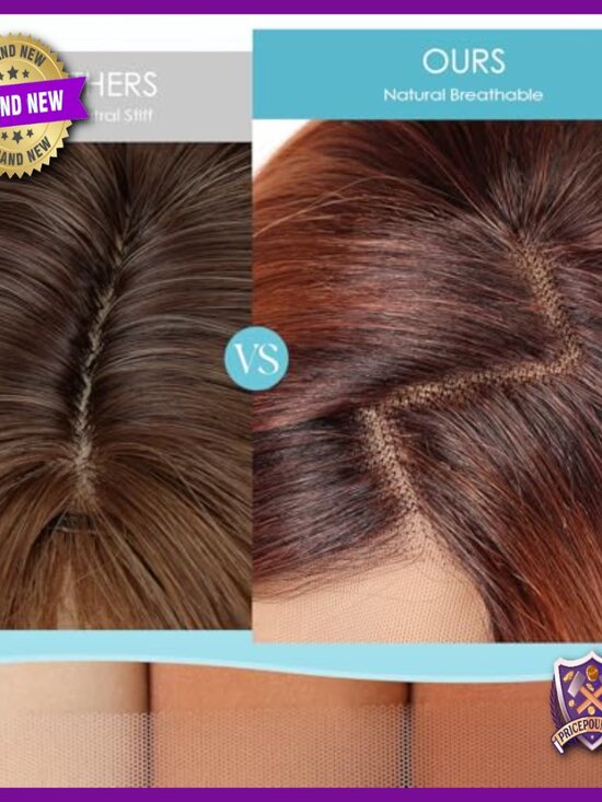 26 Inch Heat Resistant Synthetic Lace Front Wig with HD 13x4 Parting main image 3